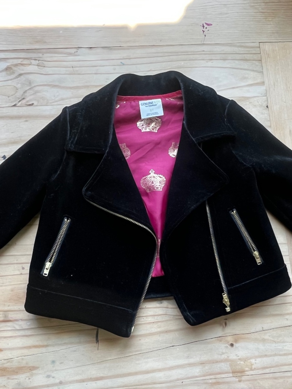 Velour moto jacket osh kosh 5t